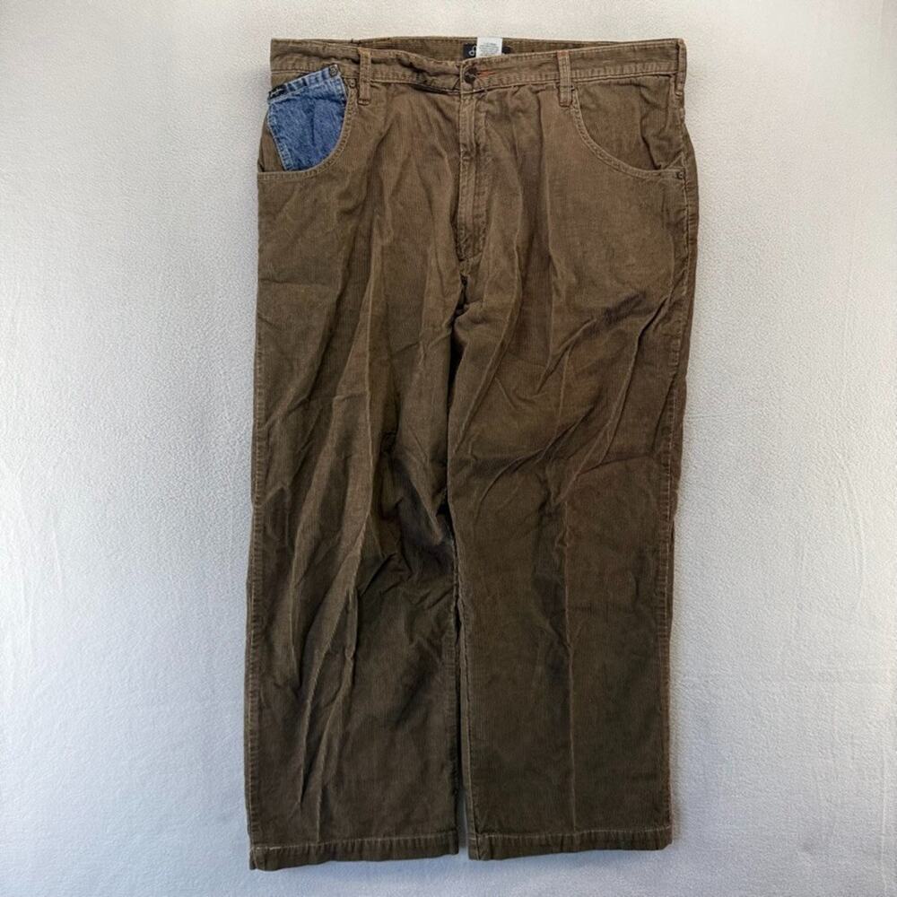 Vintage Sean John Pants Men's 40 brown Baggy Corduroy Wide Leg Skater Grunge y2k